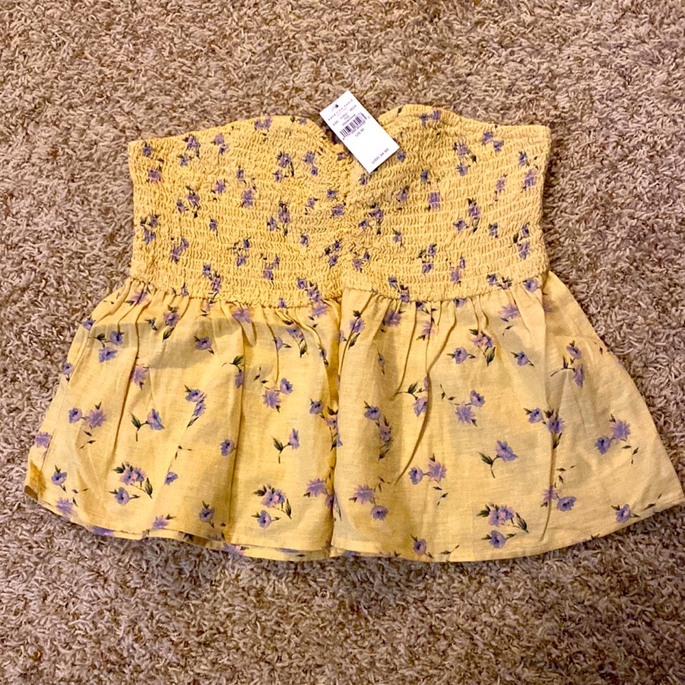 American Eagle Babydoll Strapless Top